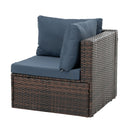 Patio Furniture, Outdoor Furniture, Seasonal PE Wicker Furniture, 5 Set Wicker Furniture With Temper