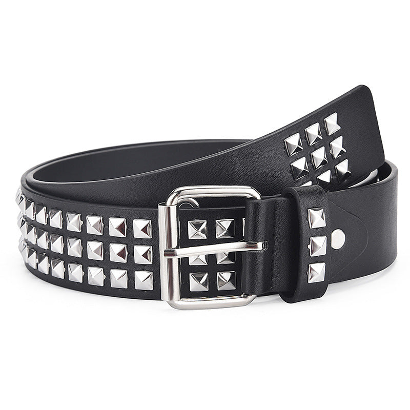 Belt Punk Hardware Jeans Strap